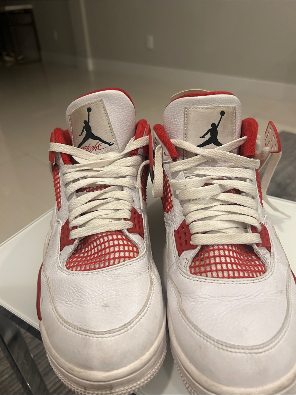 Jordan Mens Basketball Sneakers - White/Red